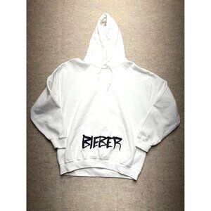 Justin Bieber Changes Album Teddy Bear White Long Sleeve Hoodie Size Large